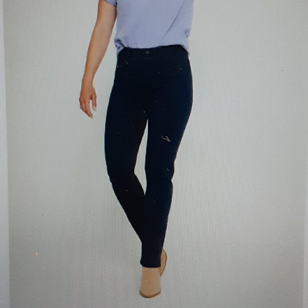 Betabrand  Skinny-Leg | 4-Pocket Yoga Denim Size Large